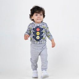 CRB wear/CSNB 62672-11 Джемпер для мальчика, светло-серый меланж/Ex.Cherubino  фото 5