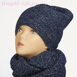 55335-1 Комплект женский (колпак+снуд) (56-58) - Static фото 27