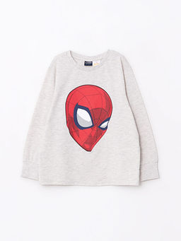 Bisiklet Yaka Spiderman Bask?l? Uzun Kollu Erkek ?ocuk Pijama Tak?m? - Waikiki фото 2