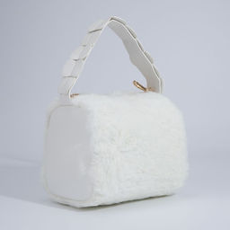 Сумка-багет на молнии, цвет белый - Simaland фото 3