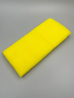 Bath Towel Мочалка-полотенце для душа с пилинг-эффектом / Nylon Long Exfoliating Towel, жесткая, желтый