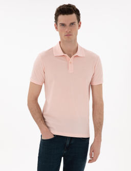 Pudra Slim Fit K_vr_lmaz Polo Yaka Basic Ti__rt