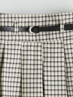 Pileli K?z ?ocuk ?ort Etek