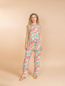 Брючный костюм (вискоза) №25-302-1 (Лето-2025)