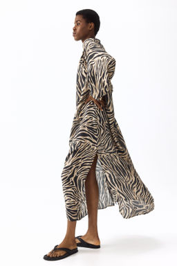 Vestido oversize con cintur?n de anudar - H&m фото 4