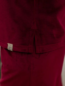 Костюм женский Кэт-1 Велюр Марсала М-274К MODAMICA