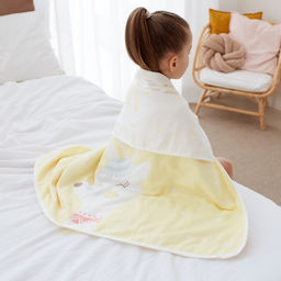 Полотенце детское Крошка Я Magic 95х1005 см, цвет жёлтый, 100% хлопок, 280 г/м2  фото 3