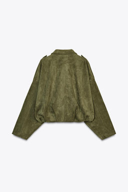 SUEDE EFFECT BOMBER JACKET - Zara фото 18