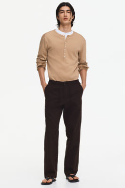 Pantal?n en mezcla de lino Regular Fit - H&m фото 7