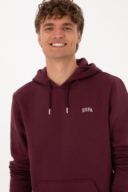 Erkek Regular Fit Kap__onlu _ardonlu Bordo Basic Sweatshirt - U.s. polo assn фото 2