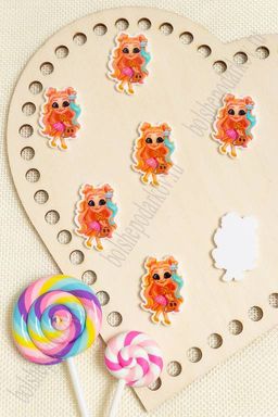 Кабошон-вырубка Девочка 34*23 мм (10 шт) SF-3018, №9