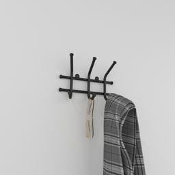 Вешалка "Норма-3" 15*17*80 (бел.,медн.,серебр.,черн., кор.) арт. ВН 64