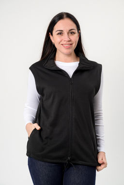 Жилет женский из флиса Чёрный макси - Амадэль фото 4