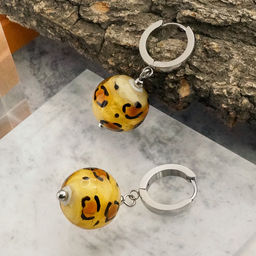Серьги из муранского стекла LEOPARD LS3135 - Vloes фото 4