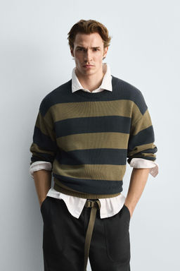 STRIPED JACQUARD SWEATER - Zara фото 2