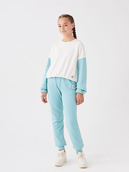 Bisiklet Yaka Basic Uzun Kollu K?z ?ocuk Sweatshirt - Waikiki фото 3