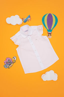 K_z _ocuk Beyaz K_sa Kollu G_mlek Sepette S_rpriz _ndirim