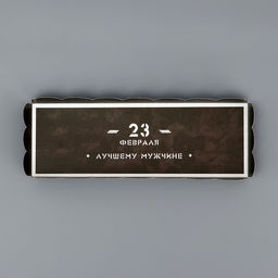 Цена за 5 шт. Кондитерская упаковка под рулет, 23 Февраля, 22.5?7.8?7.8 см - UPAK LAND фото 4