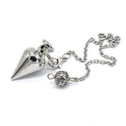 Маятник для биолокации на цепочке серебристый