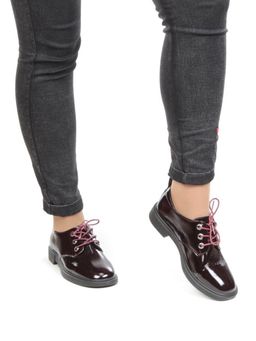 DCO36-2 WINE Полуботинки женские (натуральная кожа) - No name фото 4