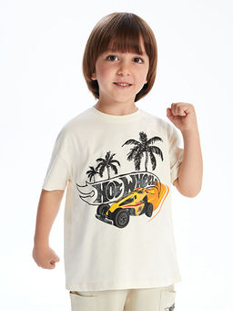 Hot Wheels Bask?l? Erkek ?ocuk Ti??rt ve ?ort 2li