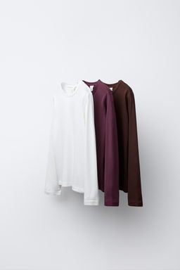 3-PACK OF PLAIN T-SHIRTS