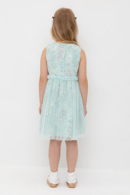 КР 5734-1/дымчатый нефрит,цветочный бал к547, платье