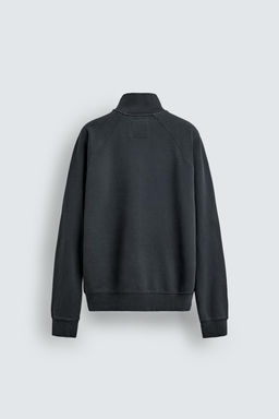 SUDADERA LAVADA CUELLO CREMALLERA / Gris antracita - Zara фото 14