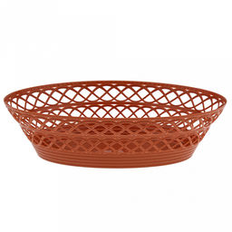 Сухарница пластмассовая 25х19х6,5см, овальная, полипропилен, цвета микс (Россия)