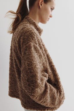 Chaqueta oversize en borreguito - H&m фото 4