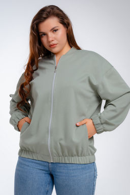 Бомбер из коттон фита полынь макси - Амадэль фото 21