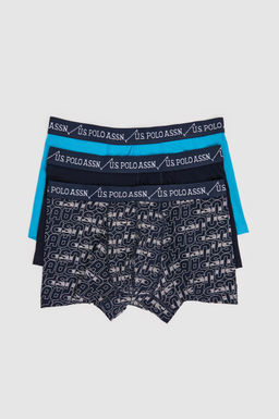 Erkek Lacivert 3l_ Boxer Tak_m_