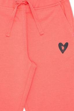 Спортивные штаны с цветком граната для девочек - U.s. polo assn фото 4