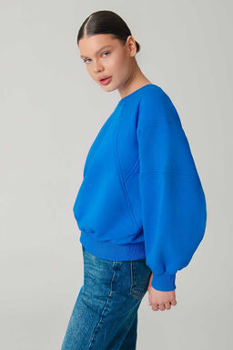 Арт. 15110/4 Свитшот женский укороченный one size (42-50) Цвет:Голубой - Калинка фото 11