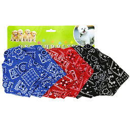 Ошейник для собаки 24-40х1,5см Бандана 20х13см, для средних пород, цвета микс, полиэстер (Китай) - Pet toys фото 3