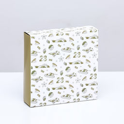 Коробка под 9 конфет с обечайкой , 23 Февраля 13,8 х 13,8 х 3,8 - UPAK LAND фото 2