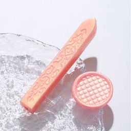 Цена за 5 шт. Сургуч для печати стержень «Персик», перламутр, 1.1×1.1×9 см