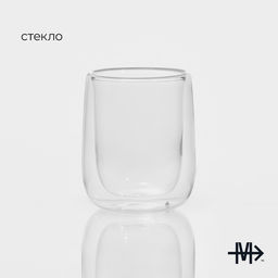 Стакан стеклянный с двойными стенками Magistro Поль, 300 мл  фото 7