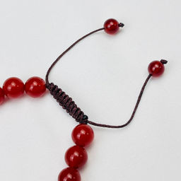 Браслет регулируемый мужской из Сердолика и Цитрина "Свадхистана" от 19 см