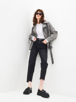 Женские джинсы mom fit с высокой посадкой - Mossmore фото 33