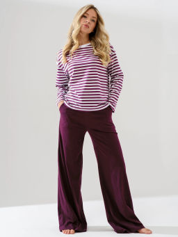 Пижама костюм(лонгслив-тельняшка+брюки) 100% хлопок - Оптима фото 2