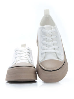 05-6036-12 WHITE/BROWN Кроссовки женские (искусственные материалы) - No name фото 13