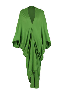 Haki Genis Kal?p Maxi Dokuma Buzgulu Plaj Elbisesi TBESS23EL00274