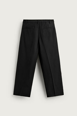 PANTAL?N FLUIDO RELAXED FIT PLIEGUES / Negro - Zara фото 10
