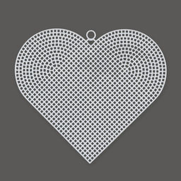 Канва KPL-04 Gamma пластиковая 100% полиэтилен 17 x 15 см 10 шт сердце большое фото 3