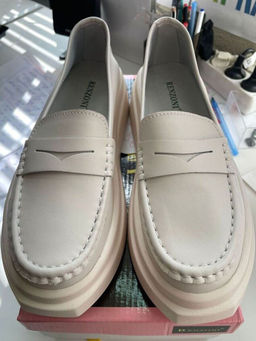 03-PDE31-1 BEIGE Лоферы женские (натуральная кожа)