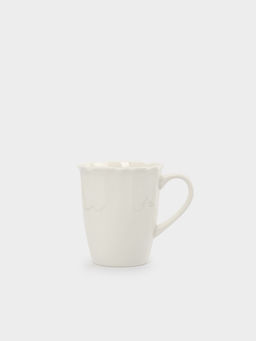 Кружка, 400 мл, фарфор P, белая, Волнистый край, White ocean - Anna lafarg фото 2