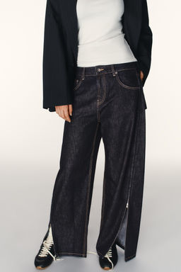 TRF JEANS WITH SIDE ZIPS - Zara фото 10