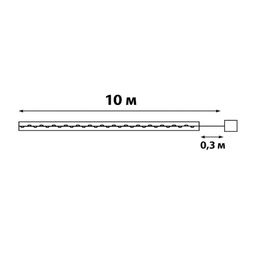 ULD-S1000-100/SCB/3AA WHITE IP20 RIBBON Гирлянда светодиодная Лента на батарейках 3AA (не в/к), 10м. 100 светодиодов. Белый свет. Провод медный. TM Uniel - Volpe фото 5