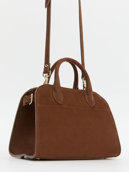 Женская сумка с ручками CALZETTI ASHLEY MINI Артикул 4250264, коричневый  фото 3